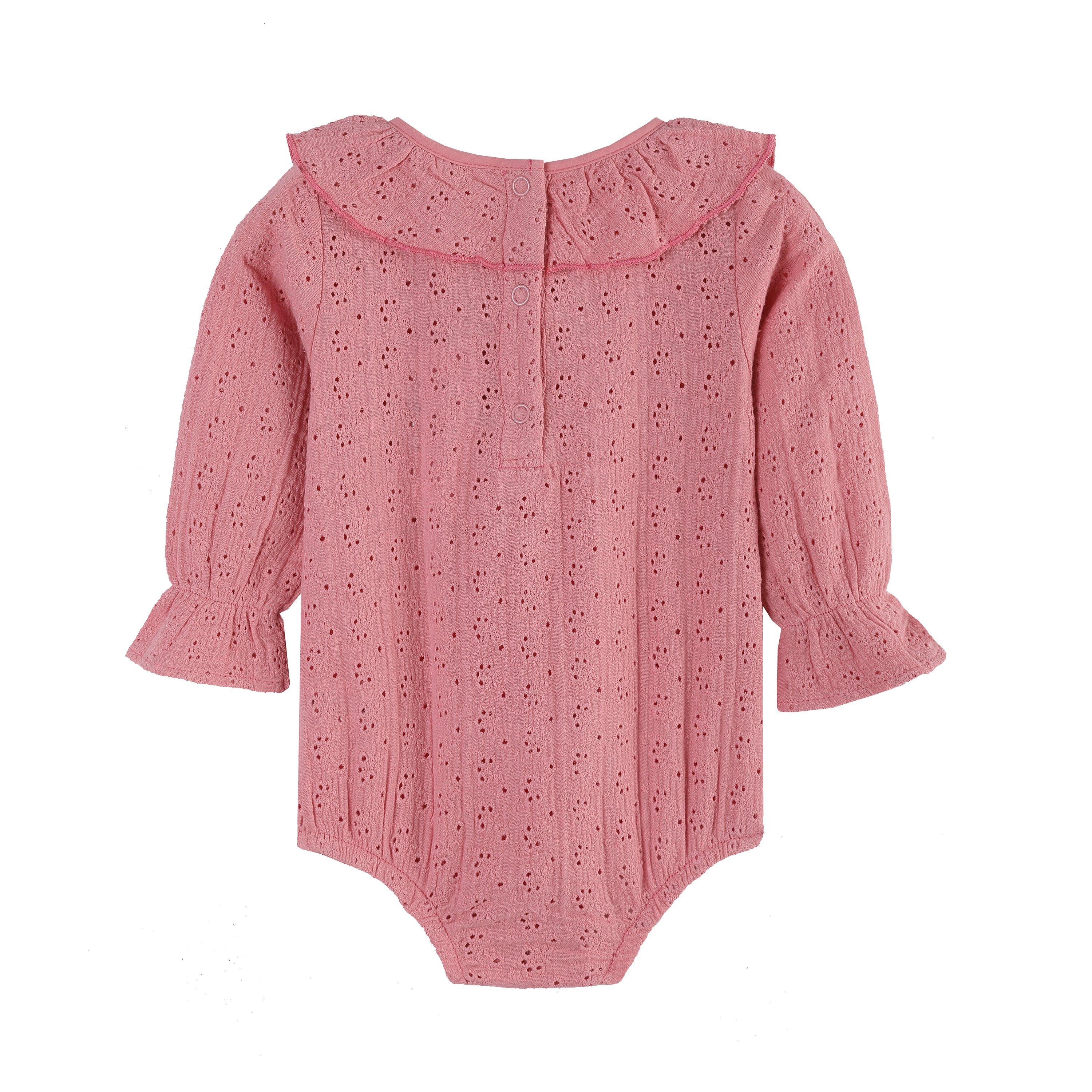 STØVROSA - Hello World - Studio Baby Girl Broderie Body and Headband Coord - 3