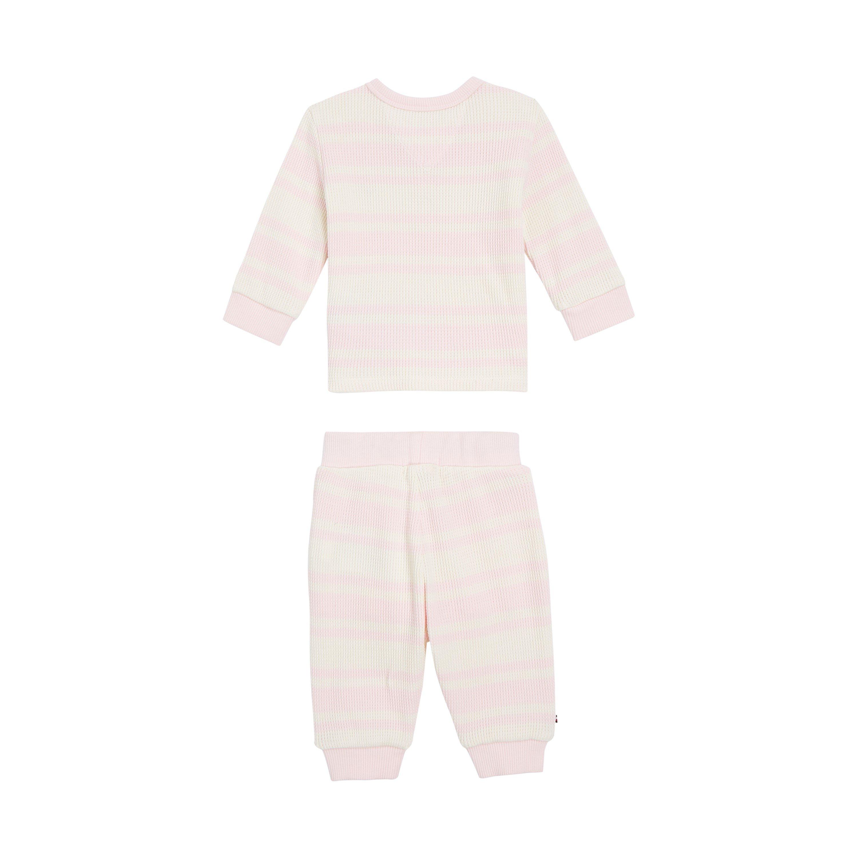 Pink Stripe - Tommy Hilfiger - Kids' Baby Striped Waffle Gift Set - 3