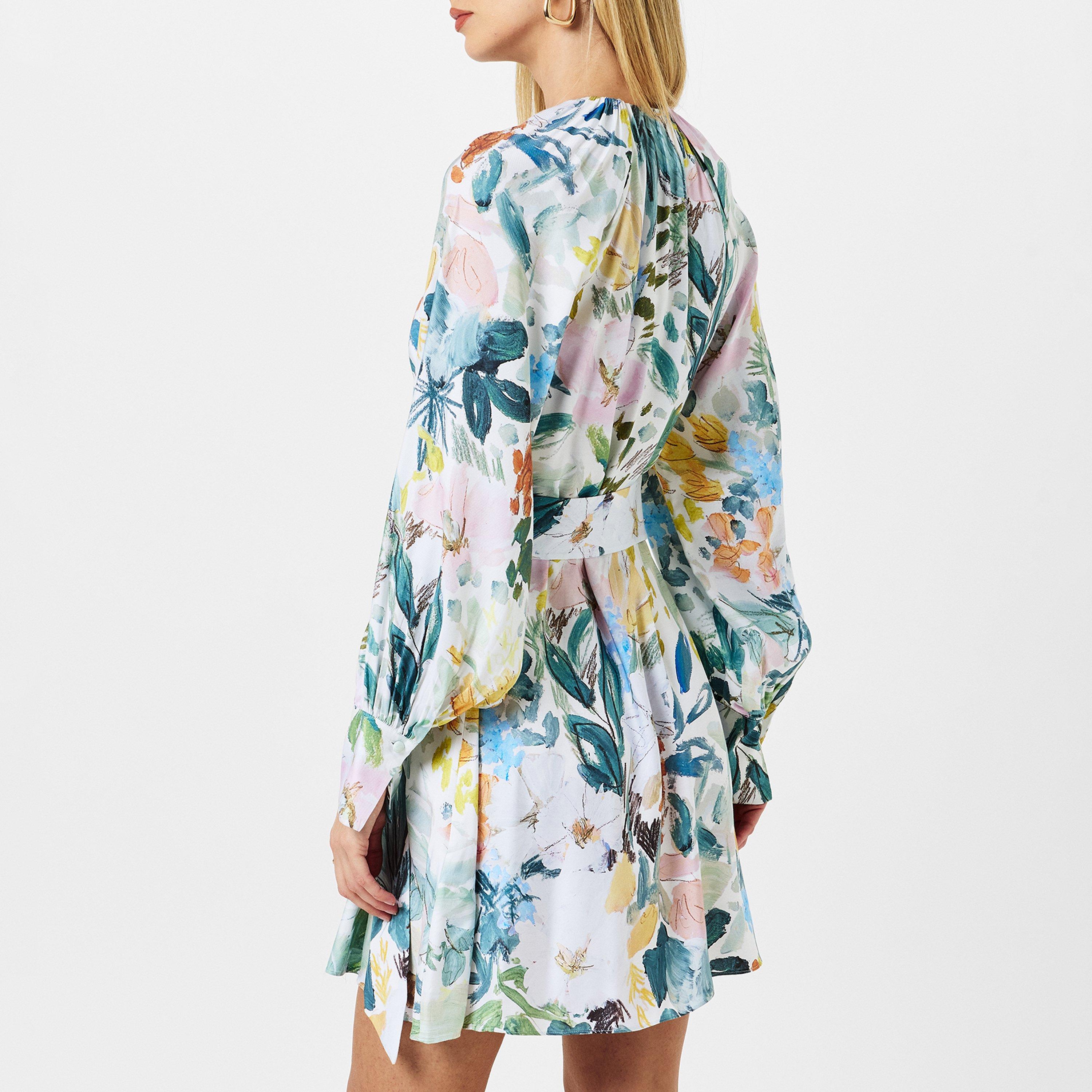 Elfenbein - Ted Baker - Women's Amasya Mini Shift Dress - 3