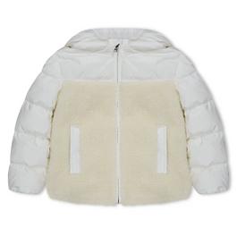 Moncler Amin Sherpa Down Jacket Baby Girls