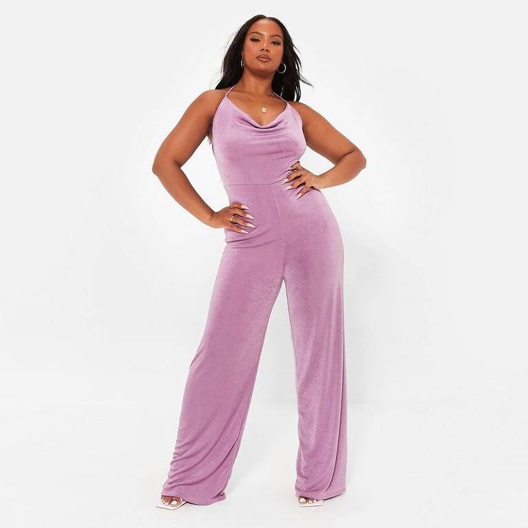 LILAC - I Saw It First - ISAWITFIRST Halter Cowl Neck Wide Leg Jumpsuit - 7