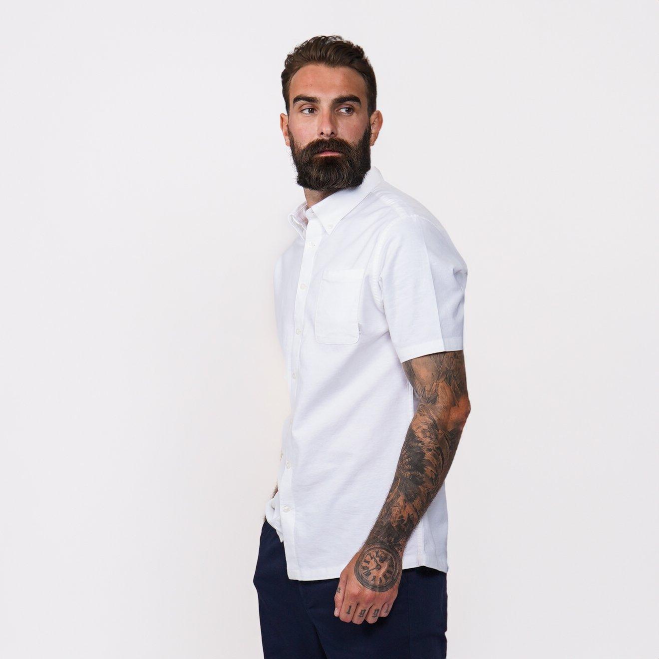 Wit - Firetrap - Oxford Short Sleeve Shirt Mens - 3