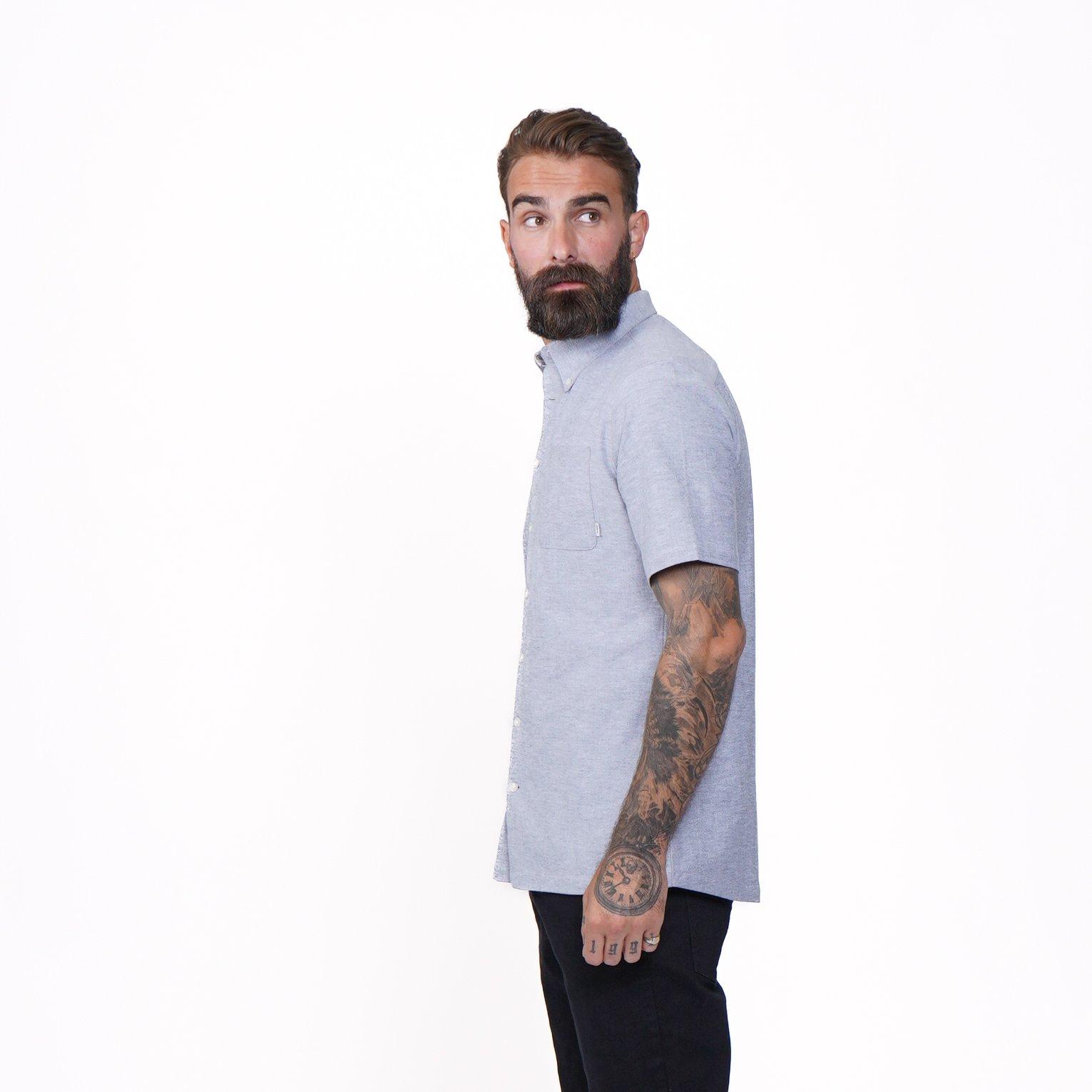 Blue - Firetrap - Short Sleeve Shirt Mens - 2