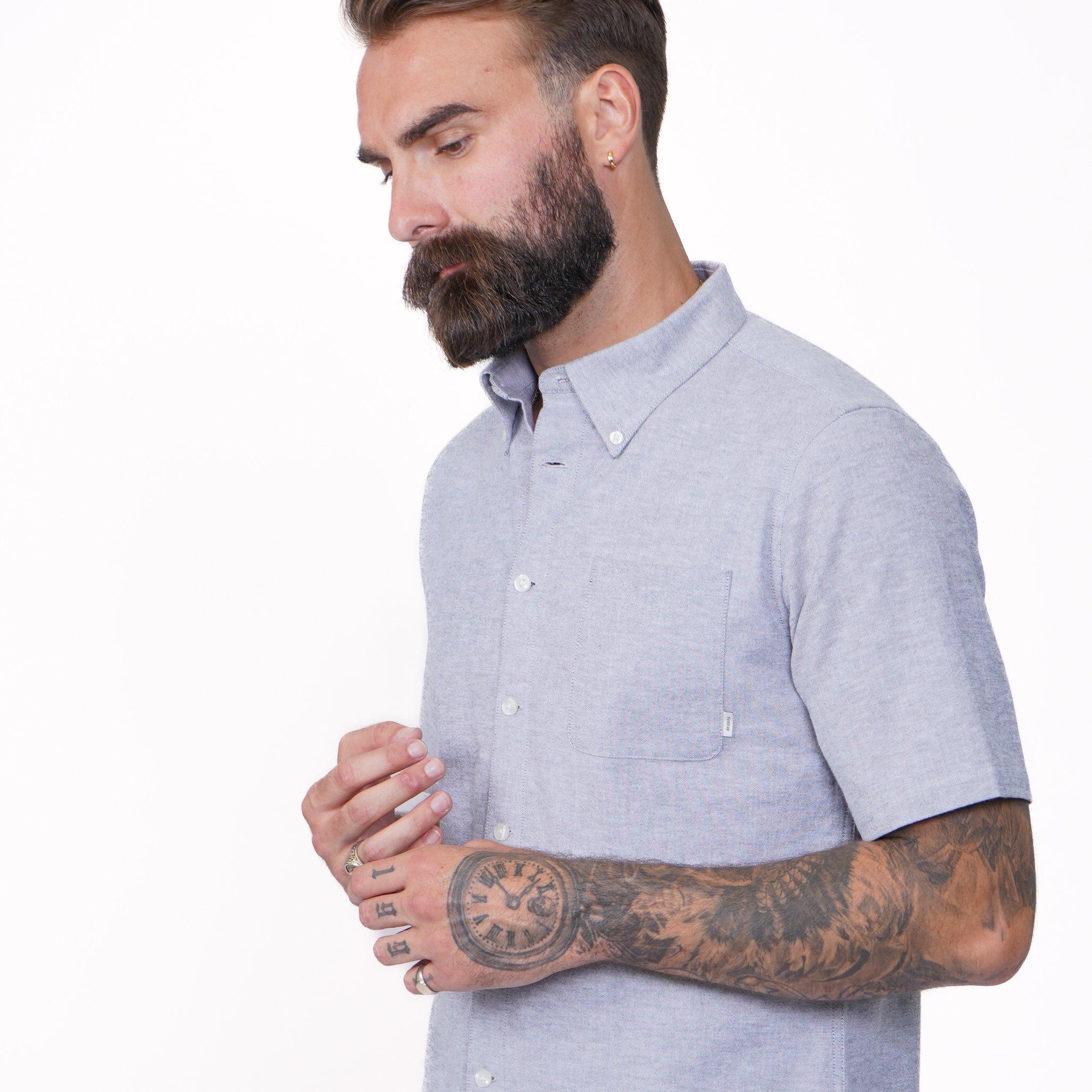 Blue - Firetrap - Short Sleeve Shirt Mens - 4