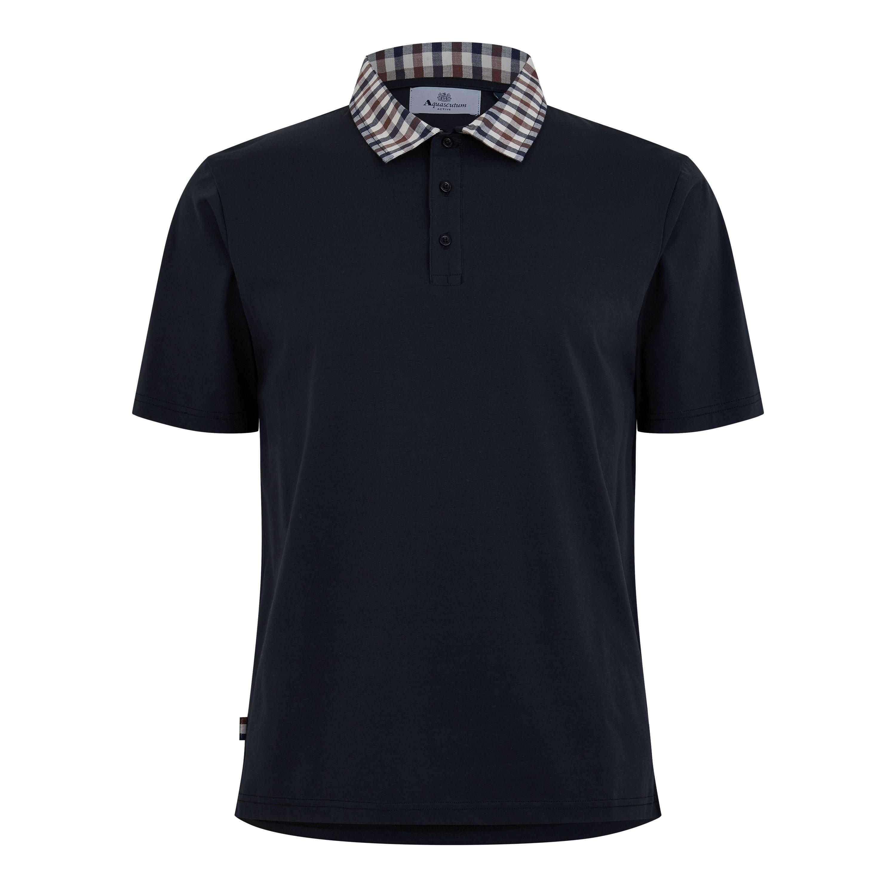 Black - Aquascutum - Check Collar Shirt - 7