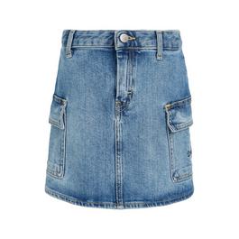 Calvin Klein Jeans Denim Cargo Skirt Juniors