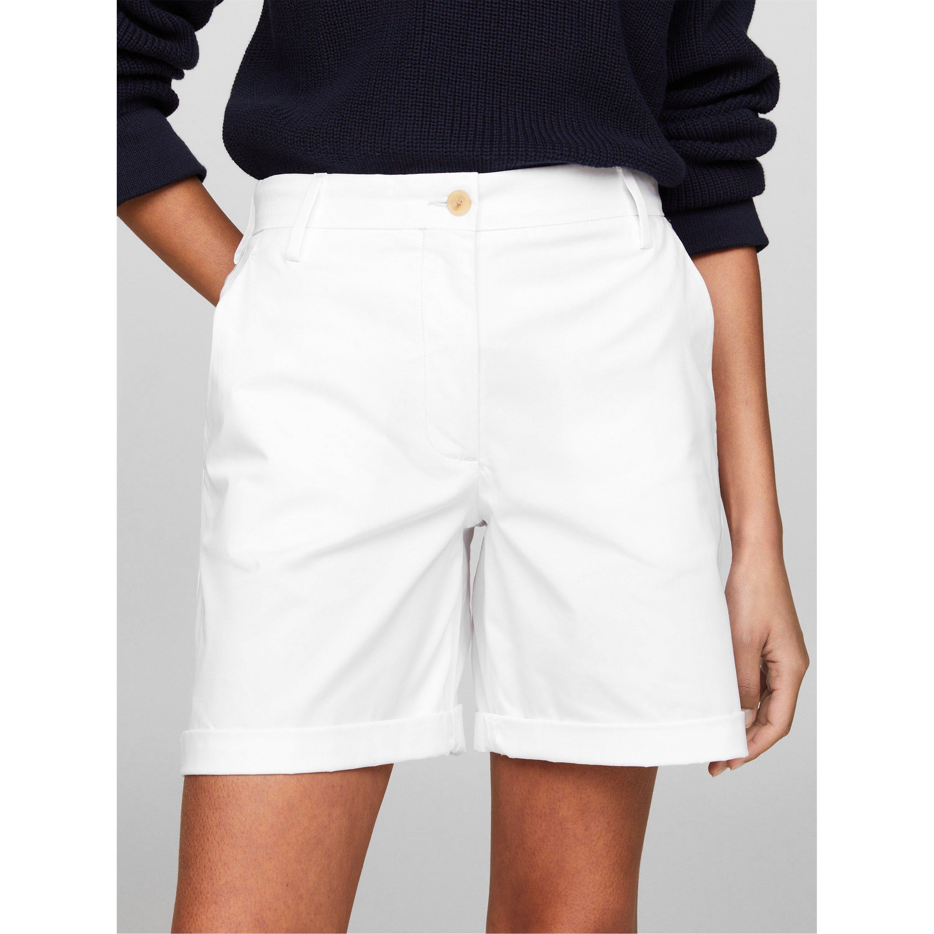 White - Tommy Hilfiger - Women's Chino Shorts - 3