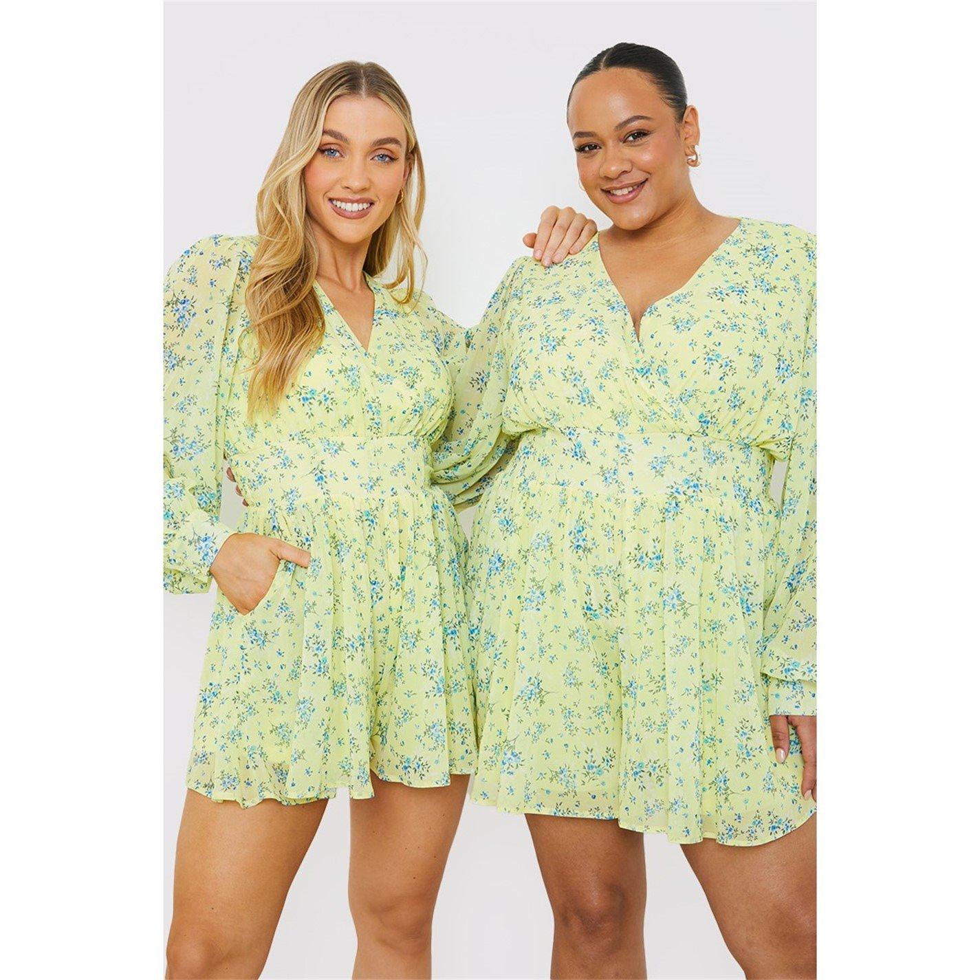 Yellow - In The Style - In The Style Wrap Playsuit - 2