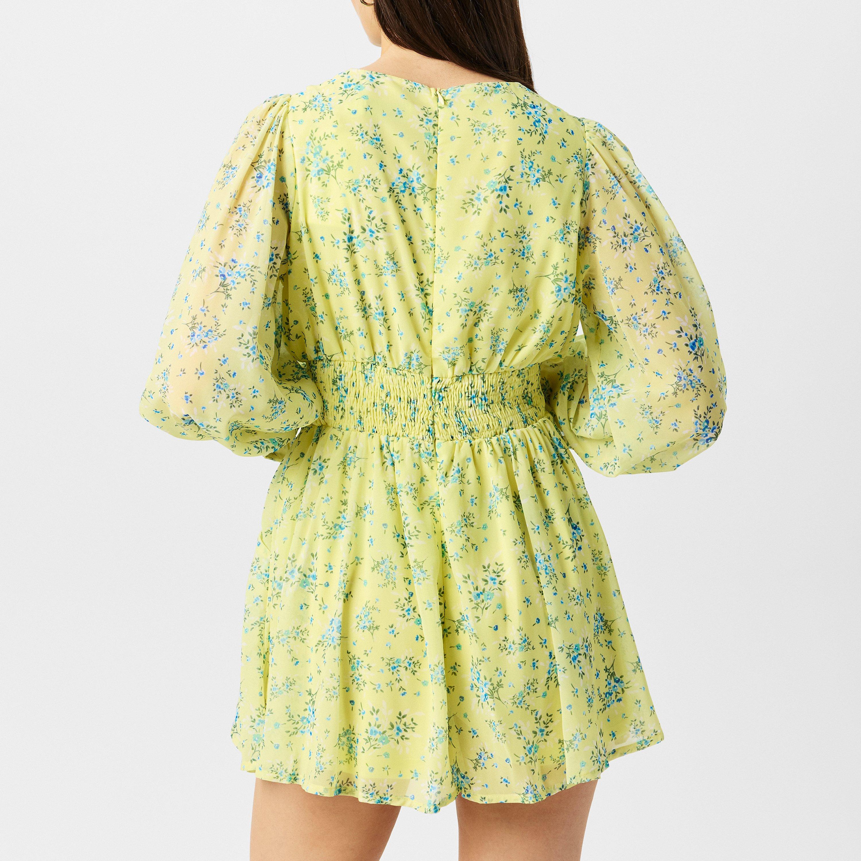 Yellow - In The Style - In The Style Wrap Playsuit - 4