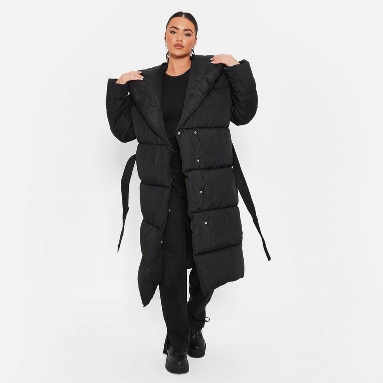NEGRO - I Saw It First - ISAWITFIRST Padded Belted Puffer Coat - 2