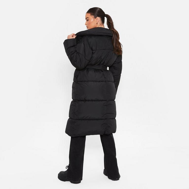 NEGRO - I Saw It First - ISAWITFIRST Padded Belted Puffer Coat - 5