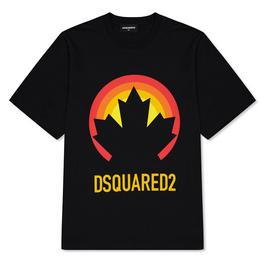 DSquared2 DSQ Leaf Graphic Tee Jn34