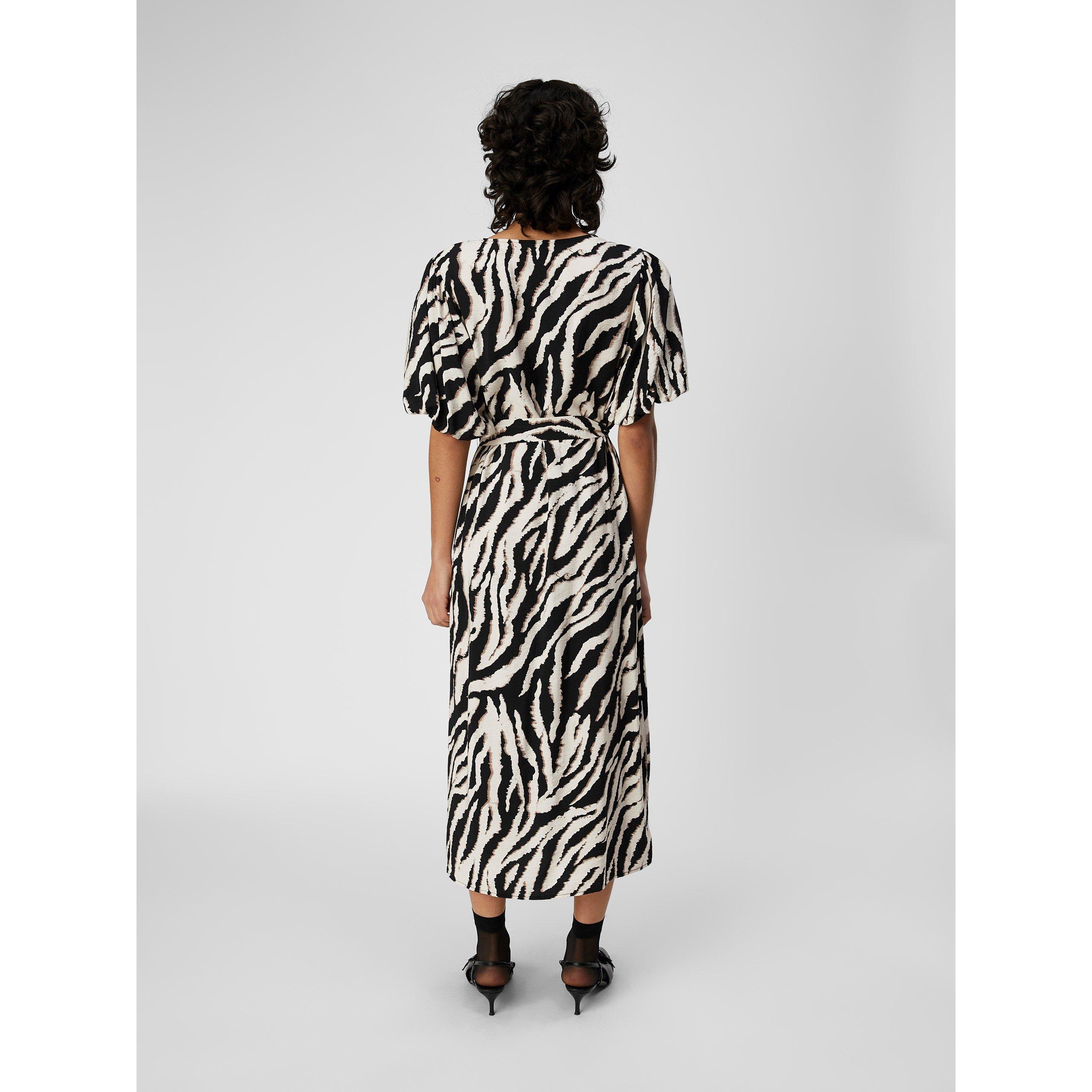Fossil Zebra - Object - Women's Jacira Midi Belted Dress - 2
