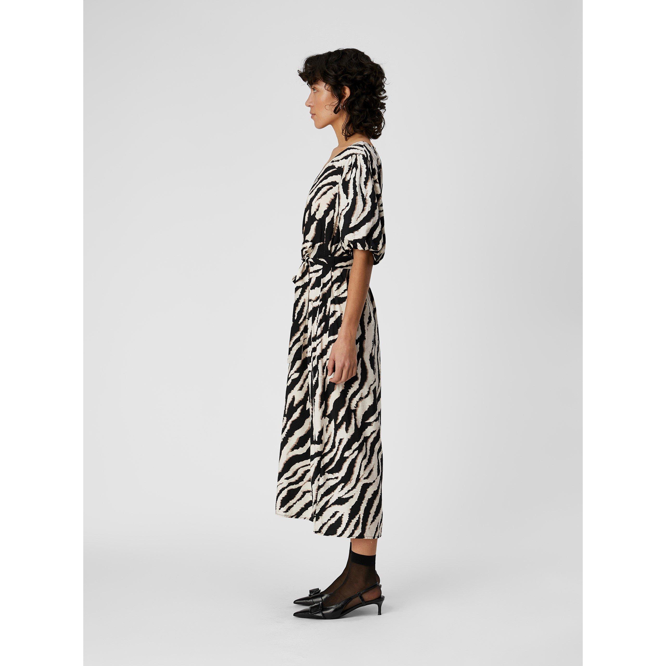 Fossil Zebra - Object - Women's Jacira Midi Belted Dress - 3