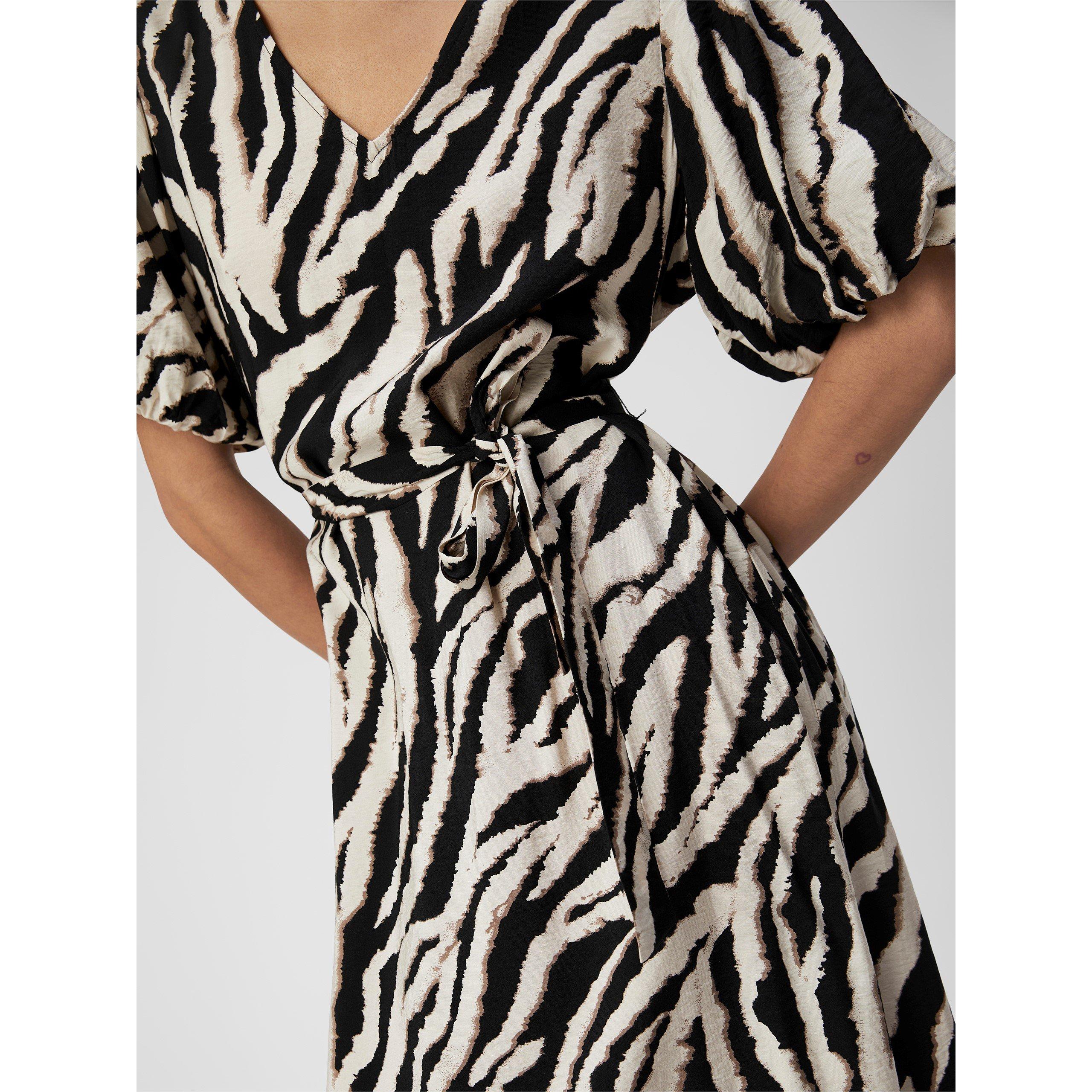Fossil Zebra - Object - Women's Jacira Midi Belted Dress - 4