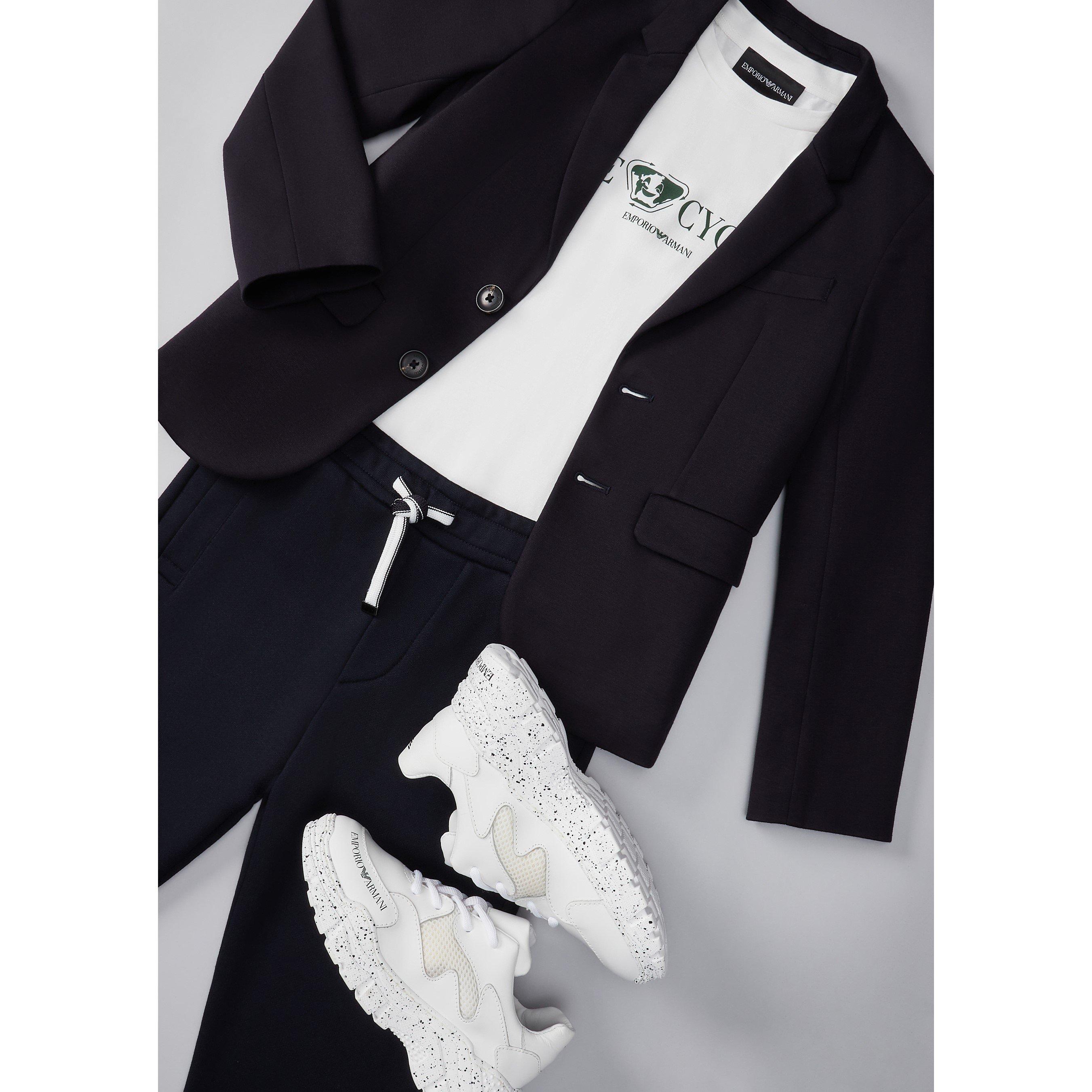 Navy - Emporio Armani - Kids'  Hybrid Jacket - 5