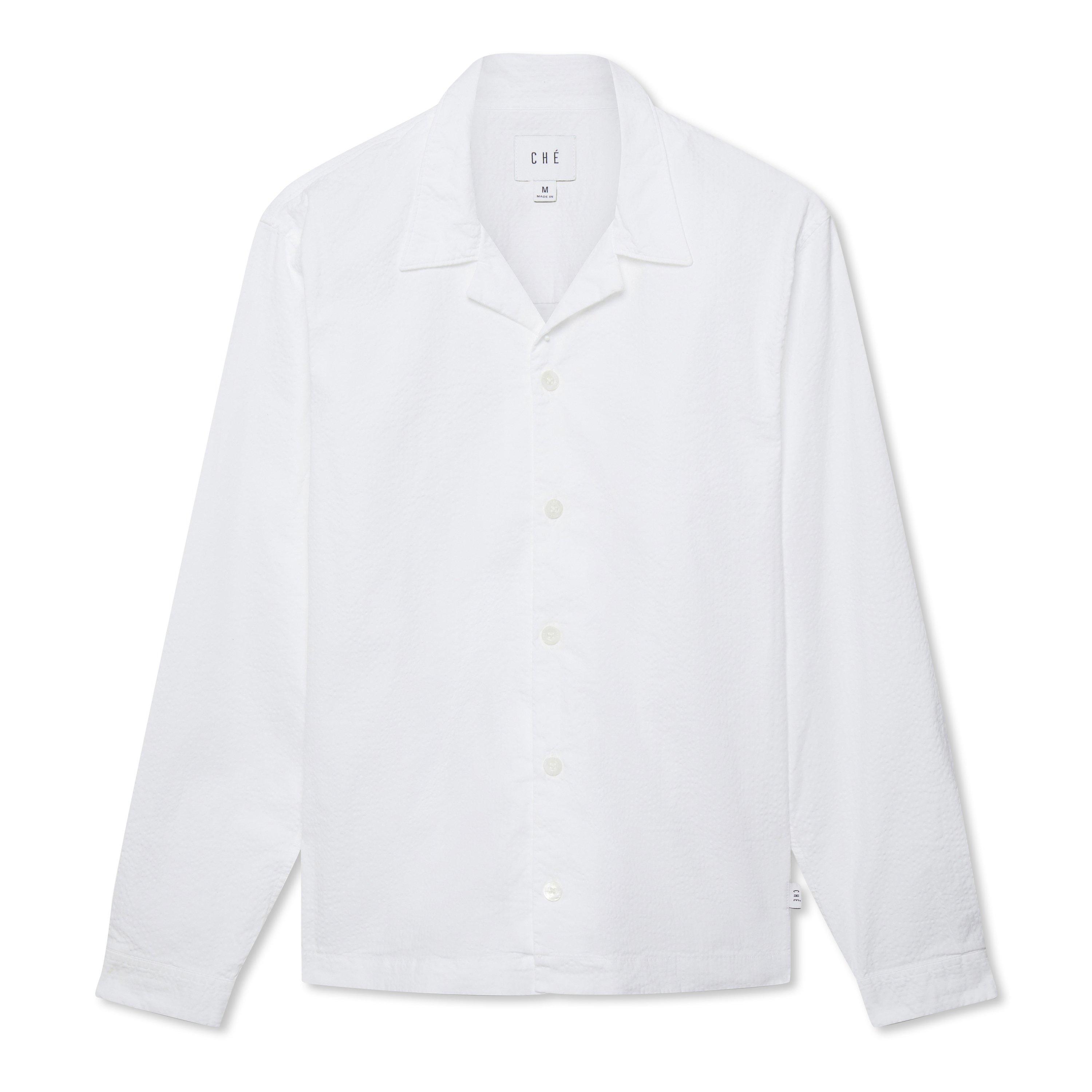 Ivory - Che - Men's Chv© Cotton Mix Long Sleeve Overshirt - 1