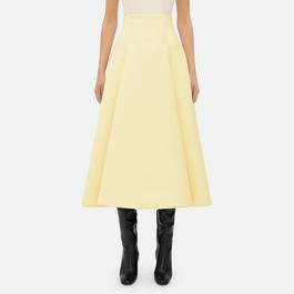Bottega Veneta Pleated Wide Midi Skirt
