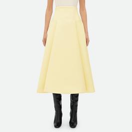 Bottega Veneta Pleated Wide Midi Skirt