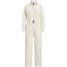 Polo Ralph Lauren Belted Twill Jumpsuit