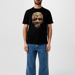 PS Paul Smith Skull Sticker T-Shirt