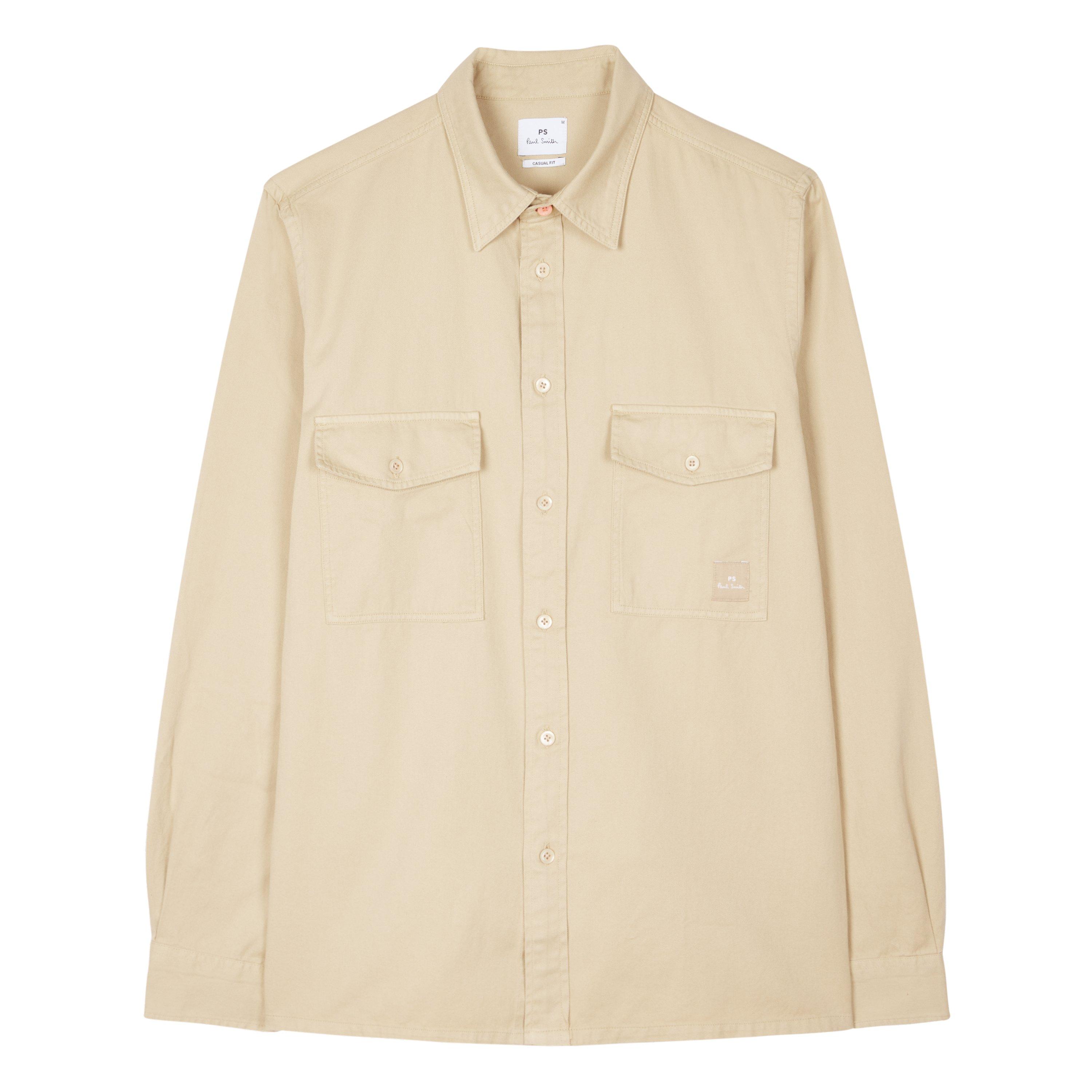 PS Paul Smith Men's Zebra Long Sleeve Overshirt - Beige 61 - M
