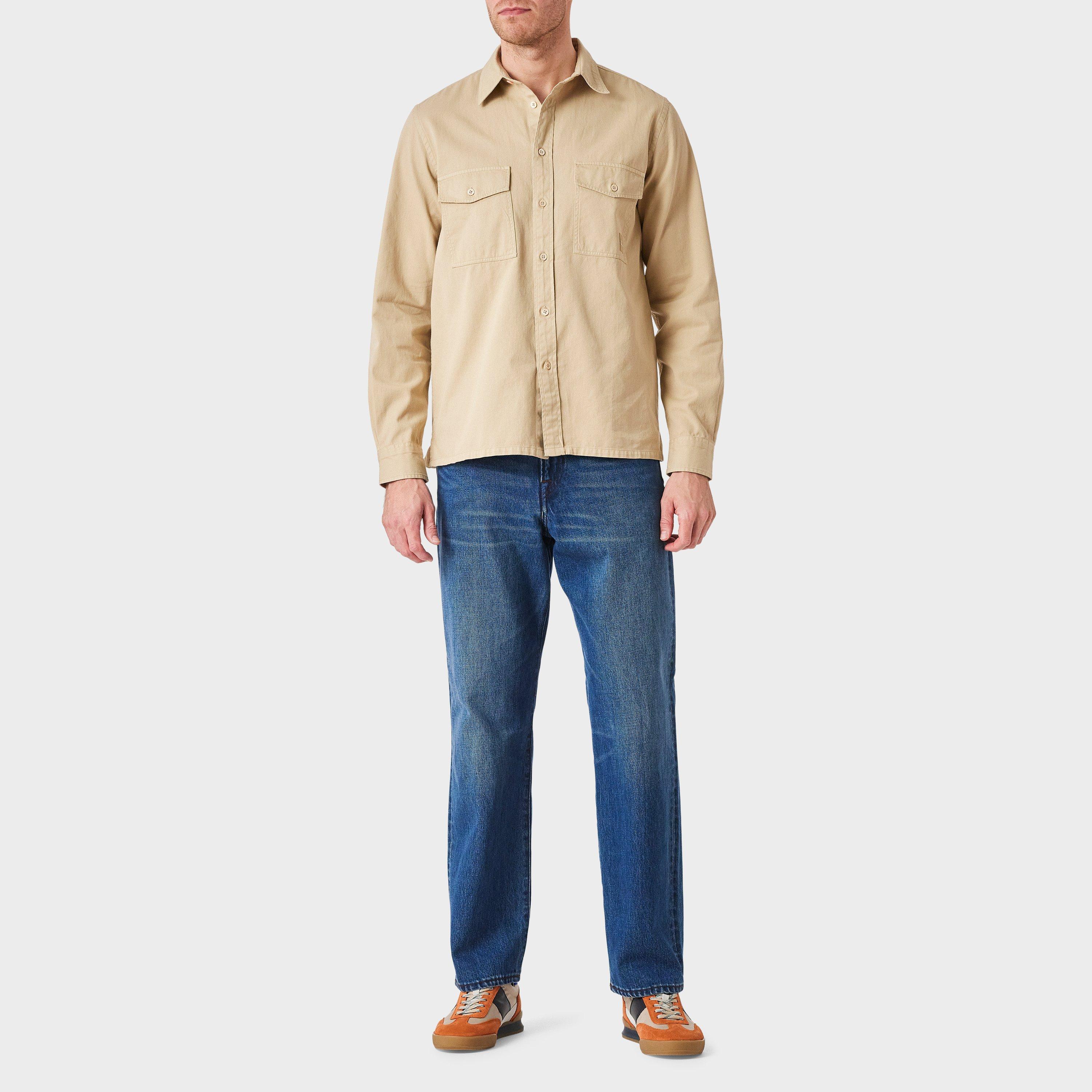 Beige 61 - PS Paul Smith - Men's Zebra Long Sleeve Overshirt - 4