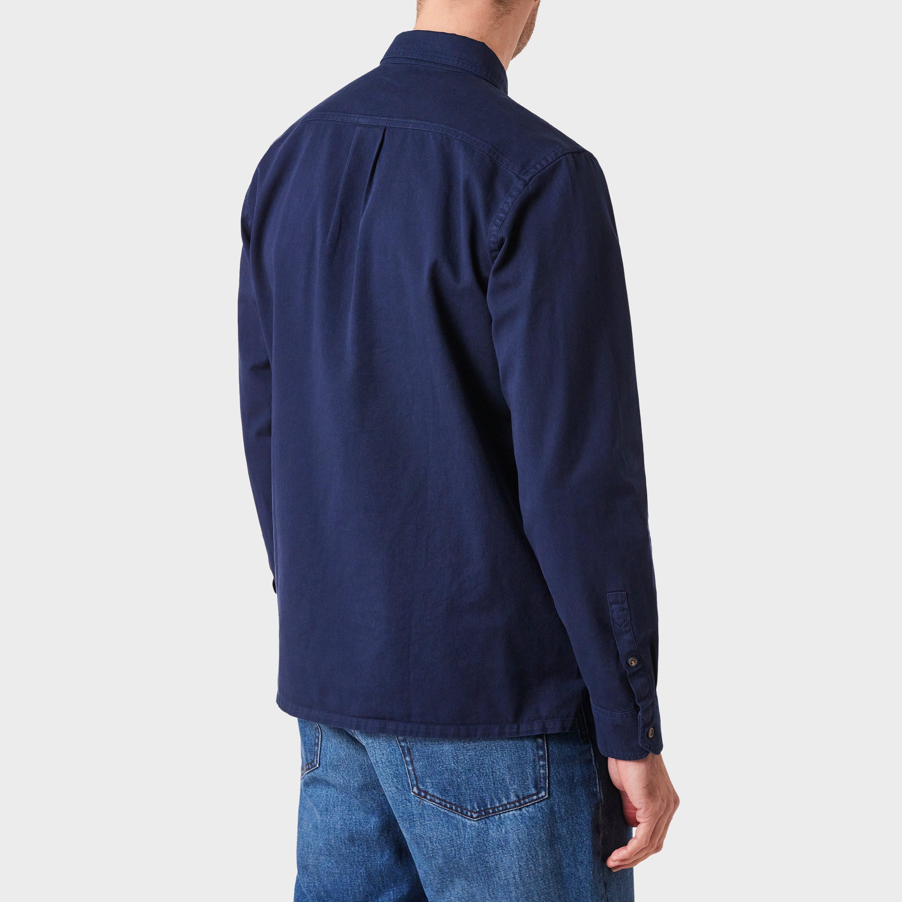 Navy 49 - PS Paul Smith - Men's Zebra Long Sleeve Overshirt - 3