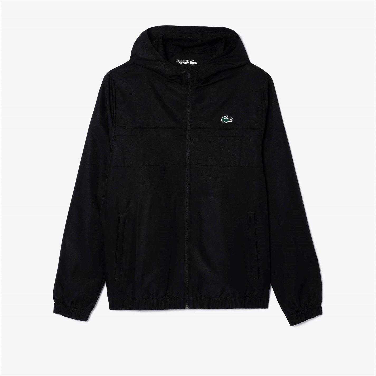 Black 8VM - Lacoste - Men's Full-Zip Track Jacket - 1