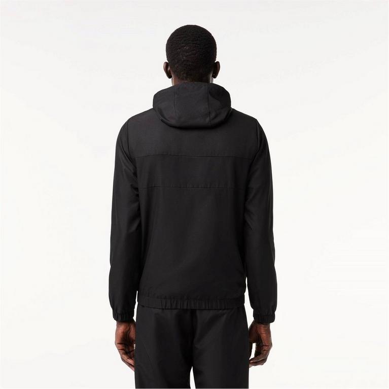 Noir 8VM - Lacoste - Zipped Hooded Sport Jacket - 2