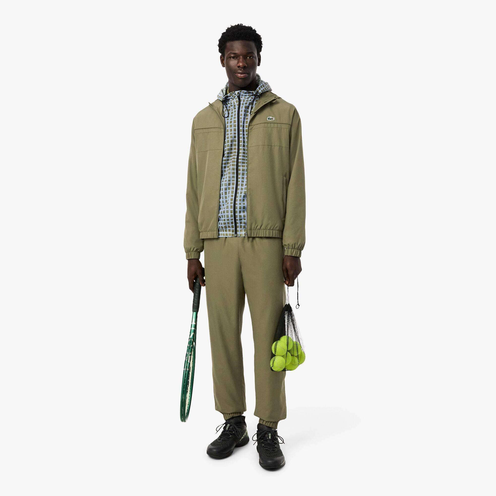 Olive 6Z8 - Lacoste - Men's Full-Zip Track Jacket - 4