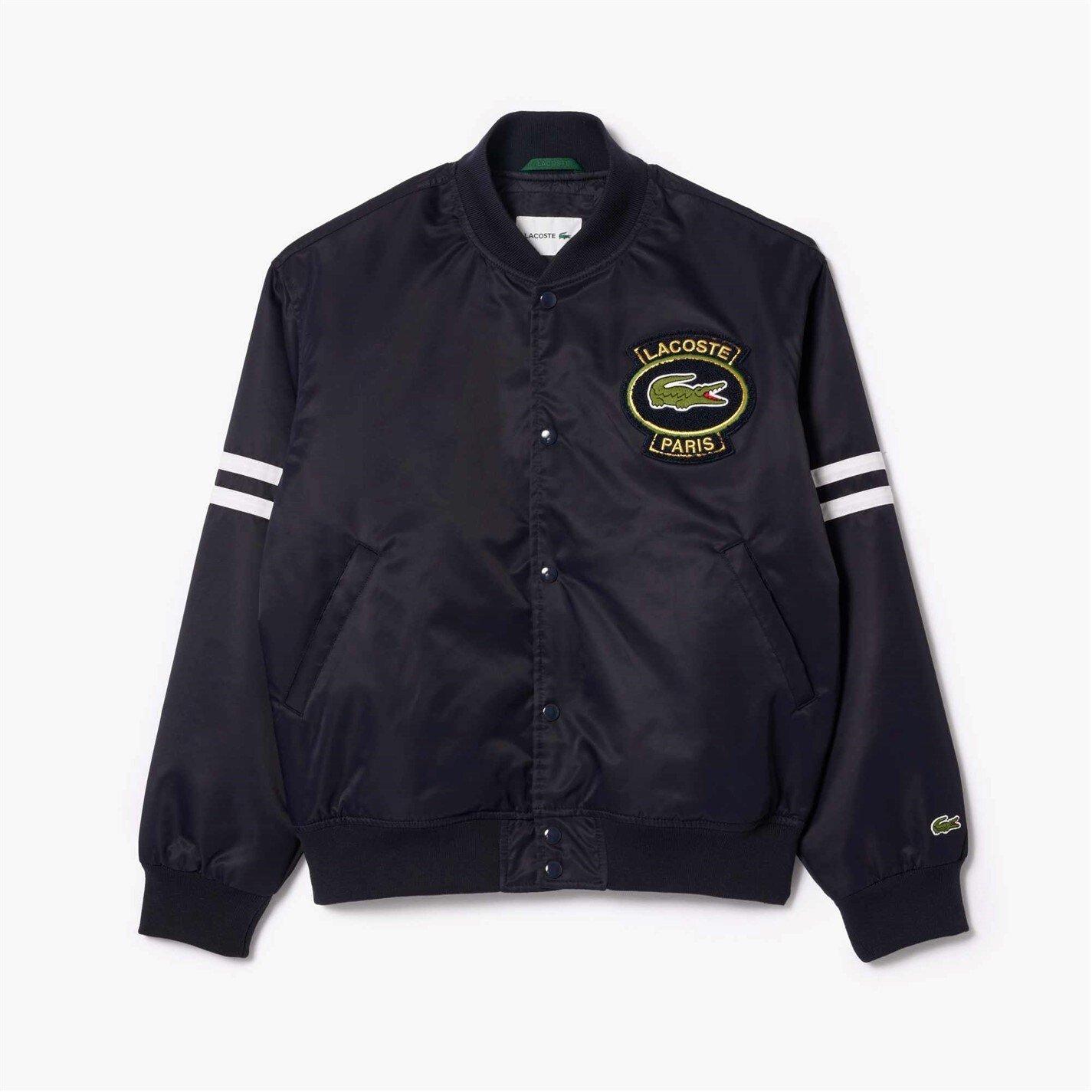 Marine HDE - Lacoste - Men's Long Sleeve Varsity Jacket - 1