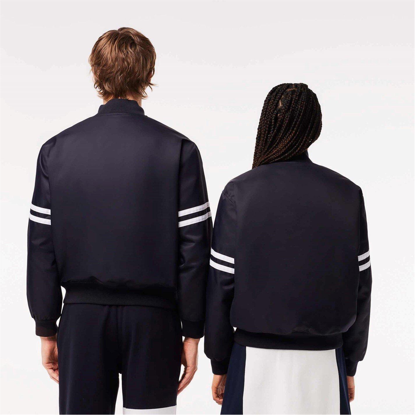 Navy HDE - Lacoste - Heritage Varsity Jacket - 2
