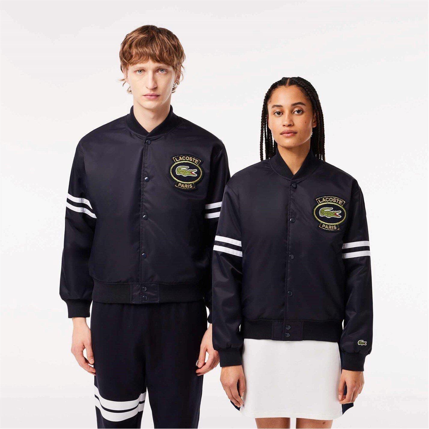 Navy HDE - Lacoste - Heritage Varsity Jacket - 7
