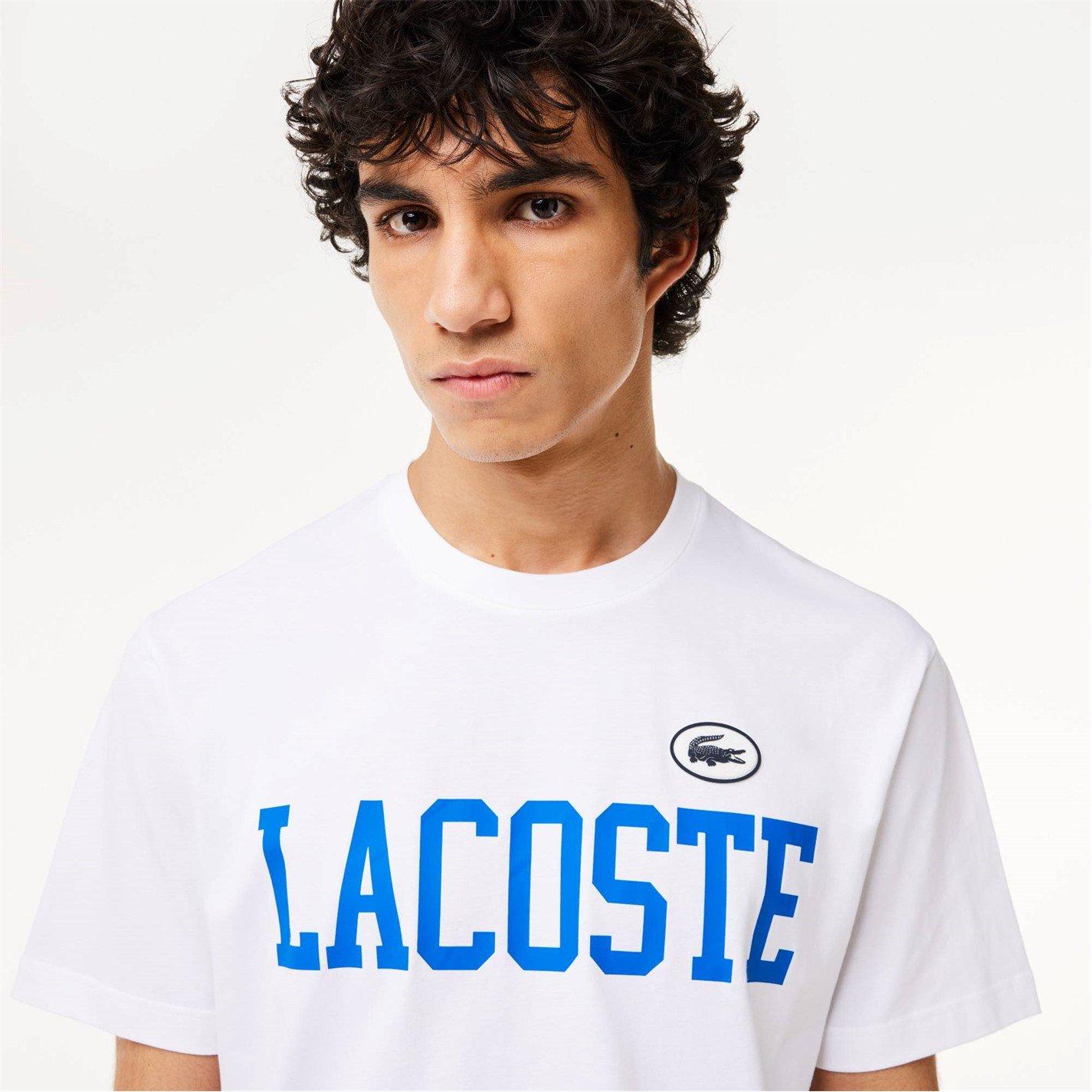 Bianco 001 - Lacoste - Logo Print T-Shirt - 2
