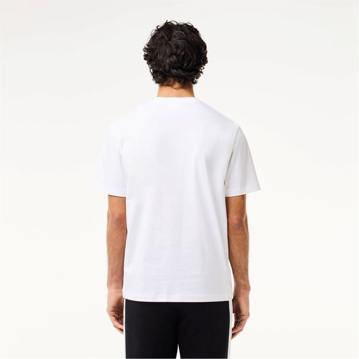Bianco 001 - Lacoste - Logo Print T-Shirt - 3