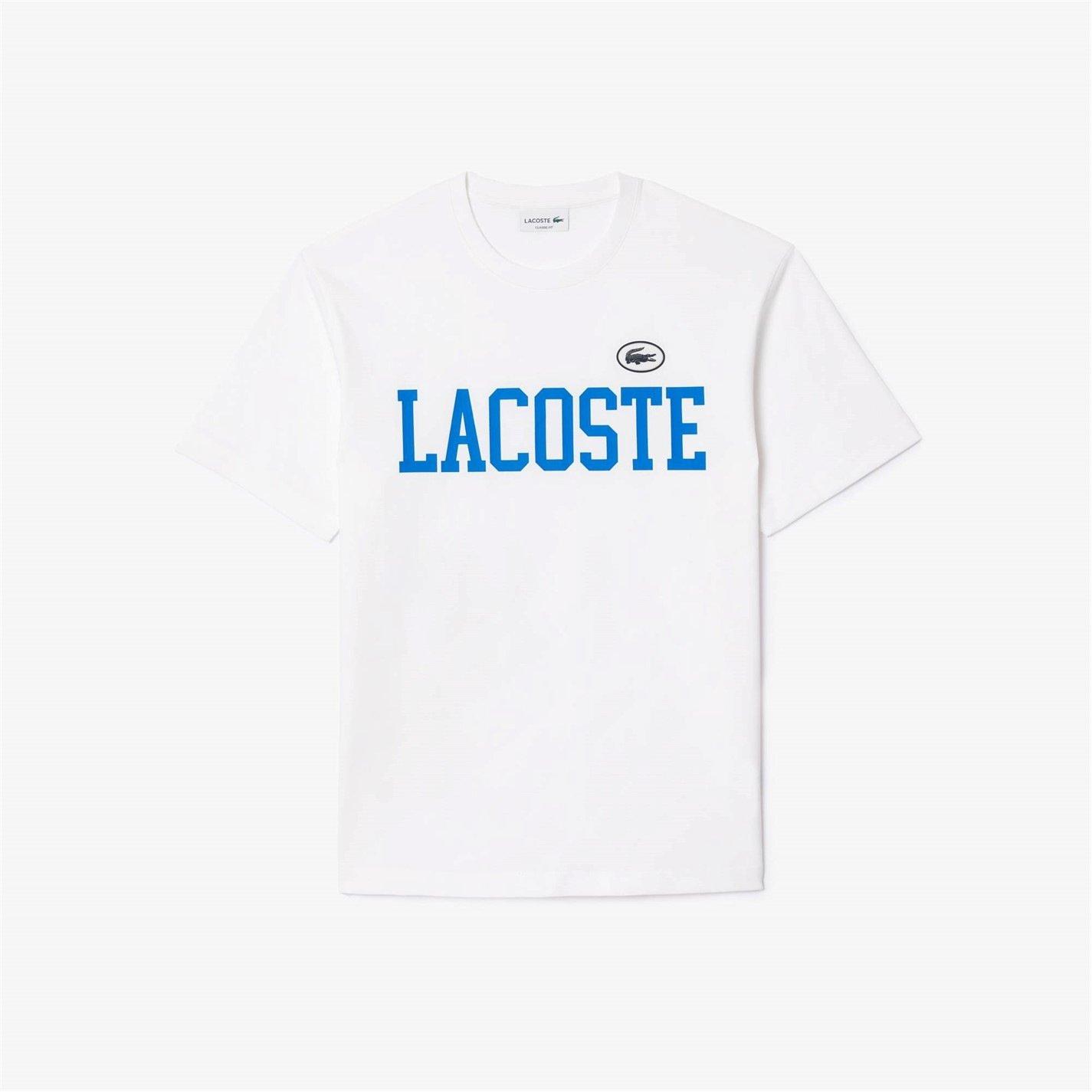 Bianco 001 - Lacoste - Logo Print T-Shirt - 4