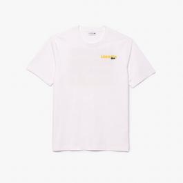 Lacoste Washed Effect Ombré Print T shirt