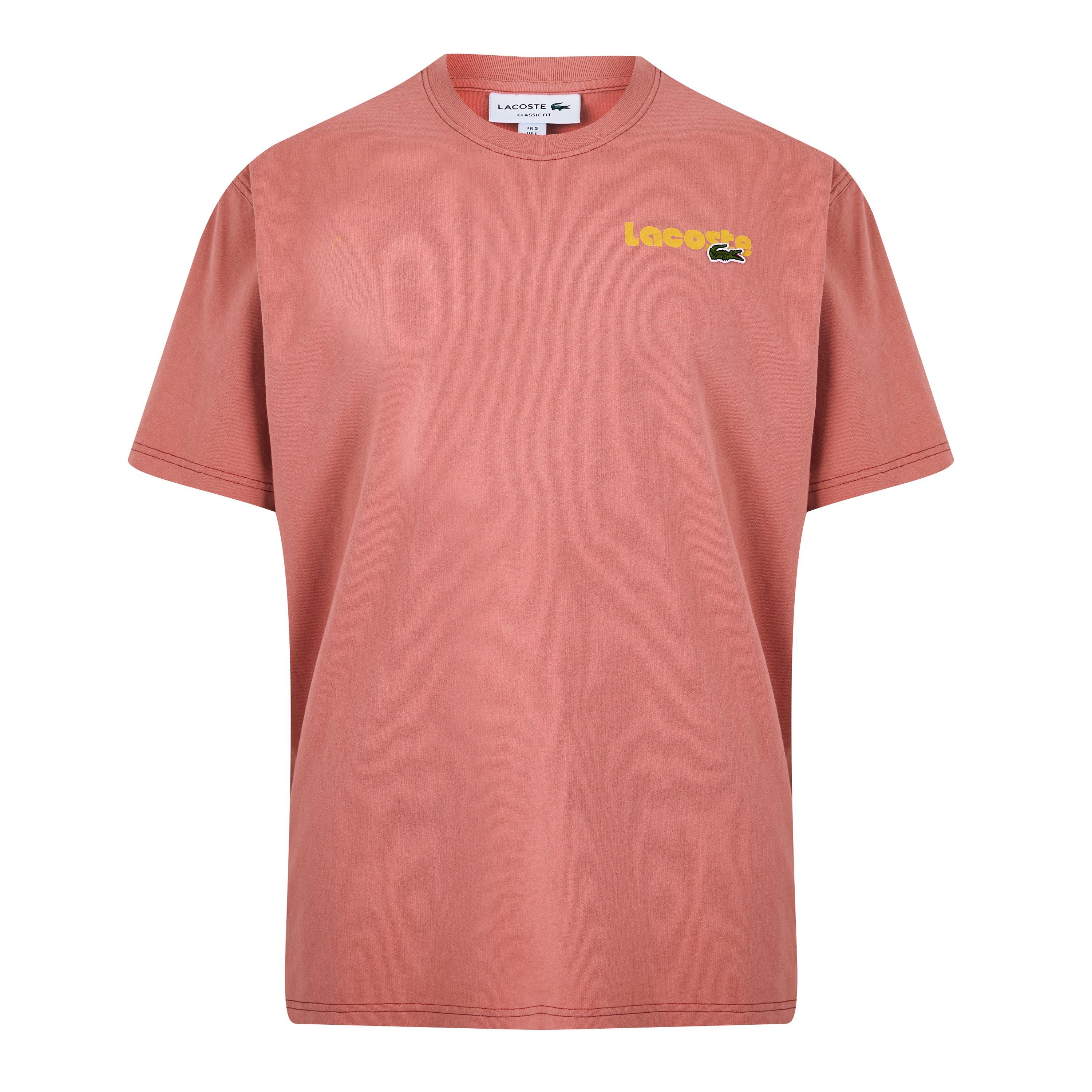 Lacoste Men's Washed Effect Ombré Print T-Shirt - Red Zv9 - S