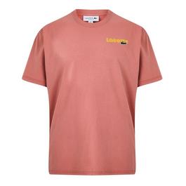 Lacoste Washed Effect Ombré Print T shirt