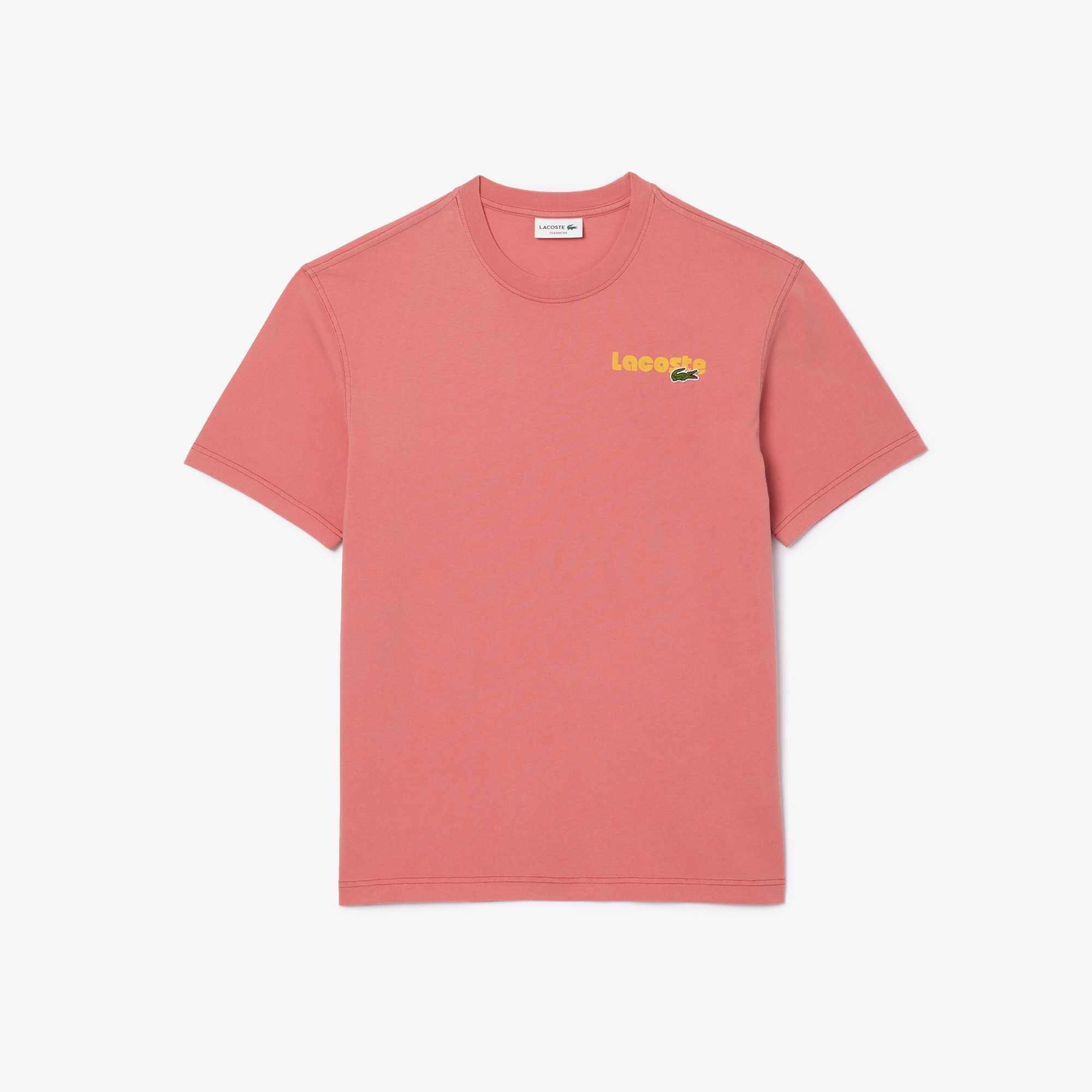 Red ZV9 - Lacoste - Washed Effect Ombré Print T-shirt - 2