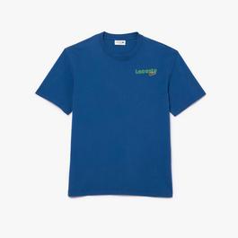 Lacoste Washed Effect Ombré Print T shirt