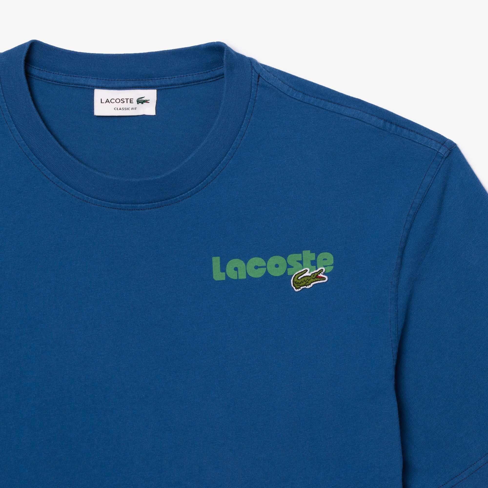 Marineblå HBM - Lacoste - Washed Effect Ombré Print T-shirt - 2