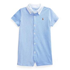 Polo Ralph Lauren Knit Stripe Oxford Baby All In One