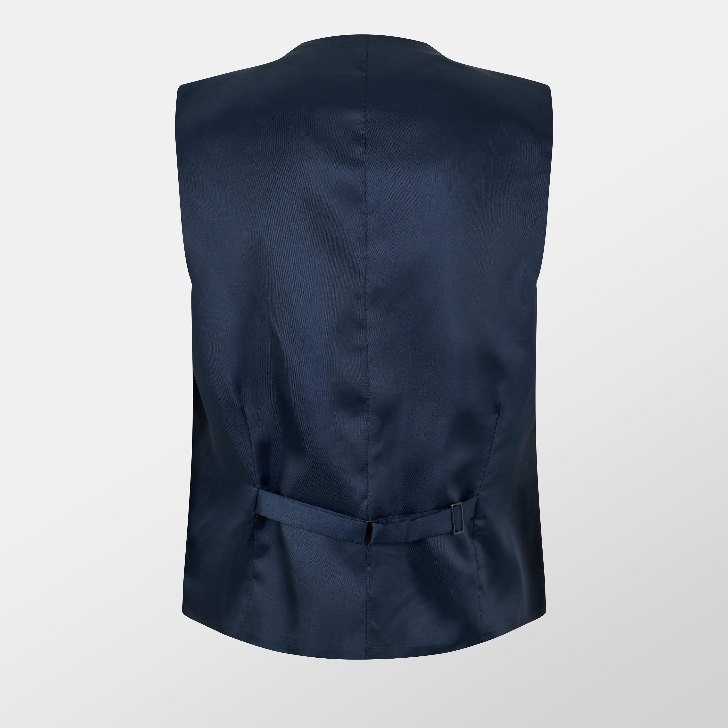 Blue - Ted Baker - Men's Textured Slim Waistcoat - 2