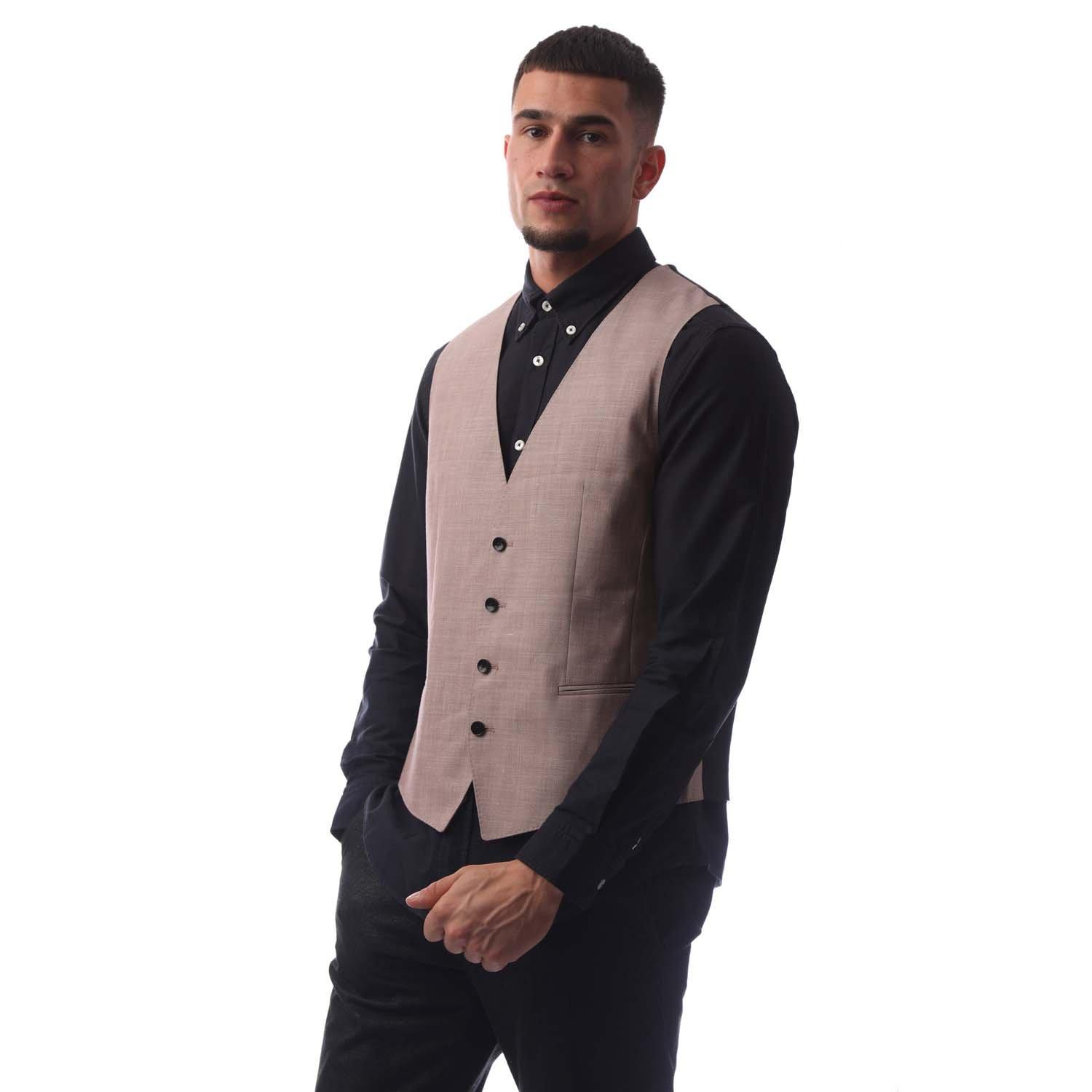 Boss Men's Huge Waistcoat - Pink - 38 (48)