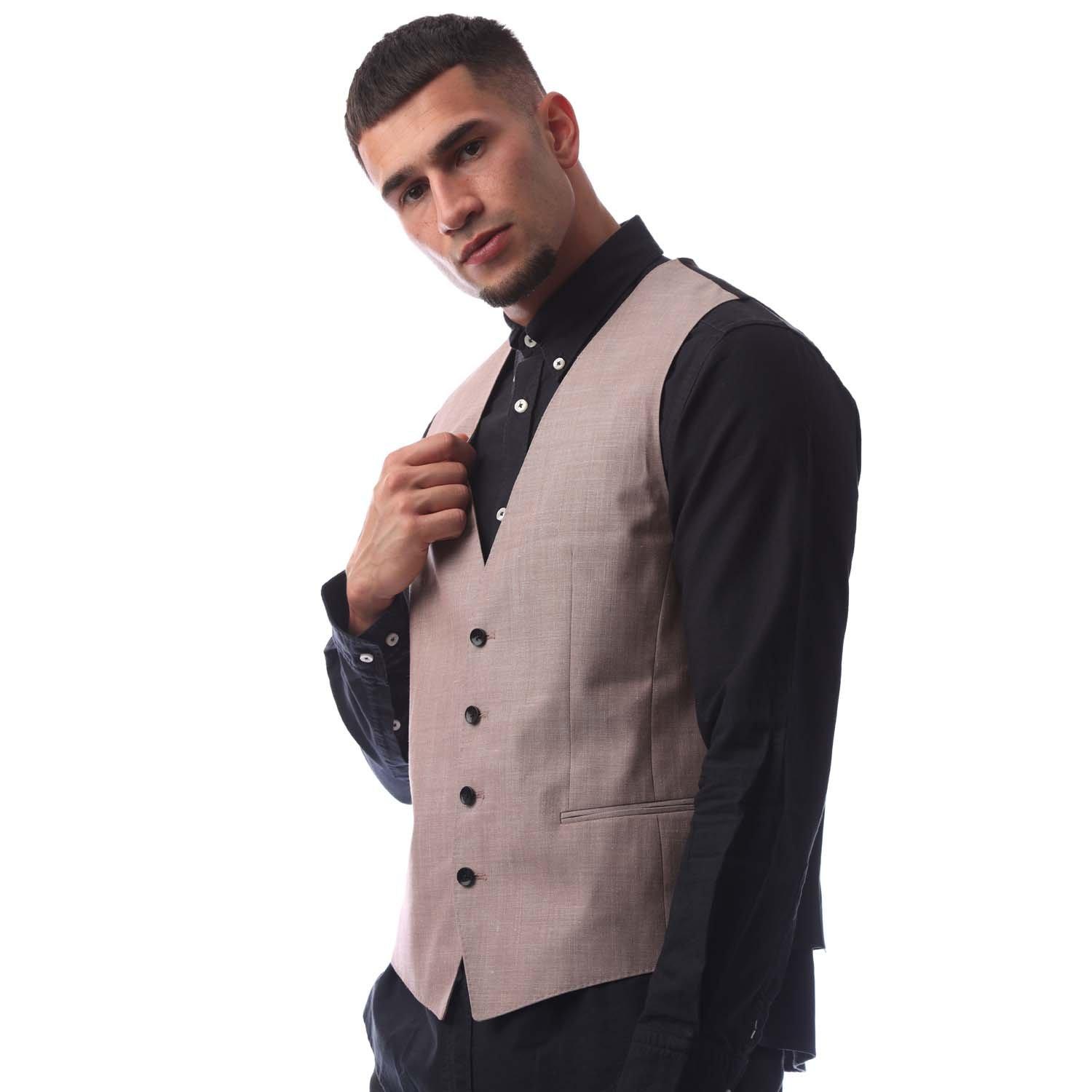 Pink - Boss - Men's Huge Waistcoat - 3