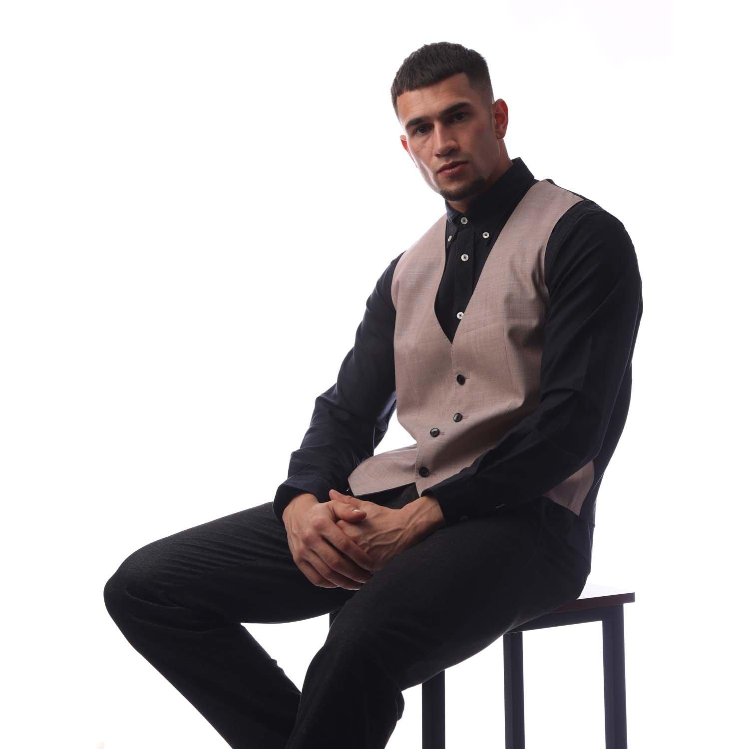 Pink - Boss - Men's Huge Waistcoat - 4