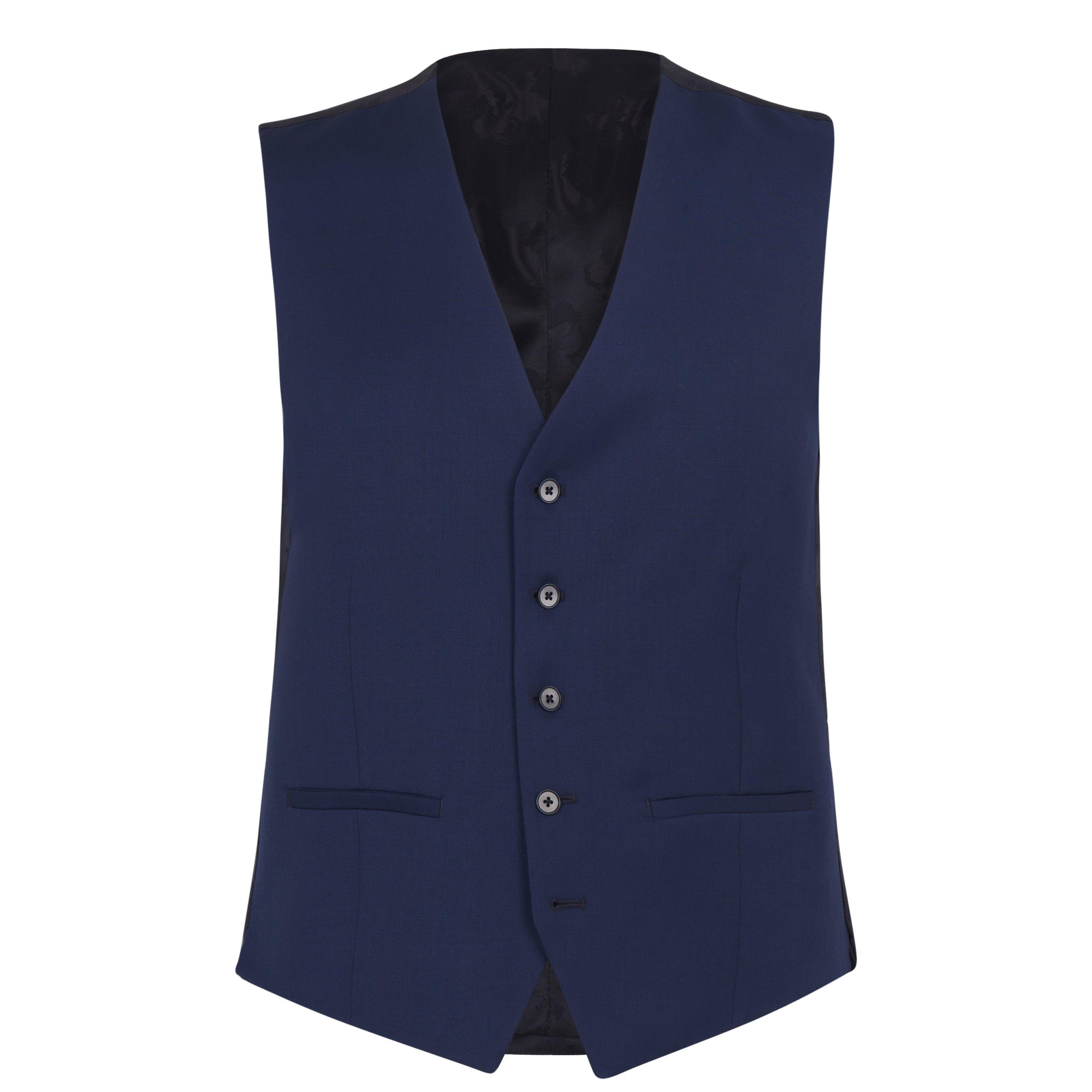 Ted Baker Men's Slim Fit Irvinws Waistcoat - Blue - Perth - 46 (56)