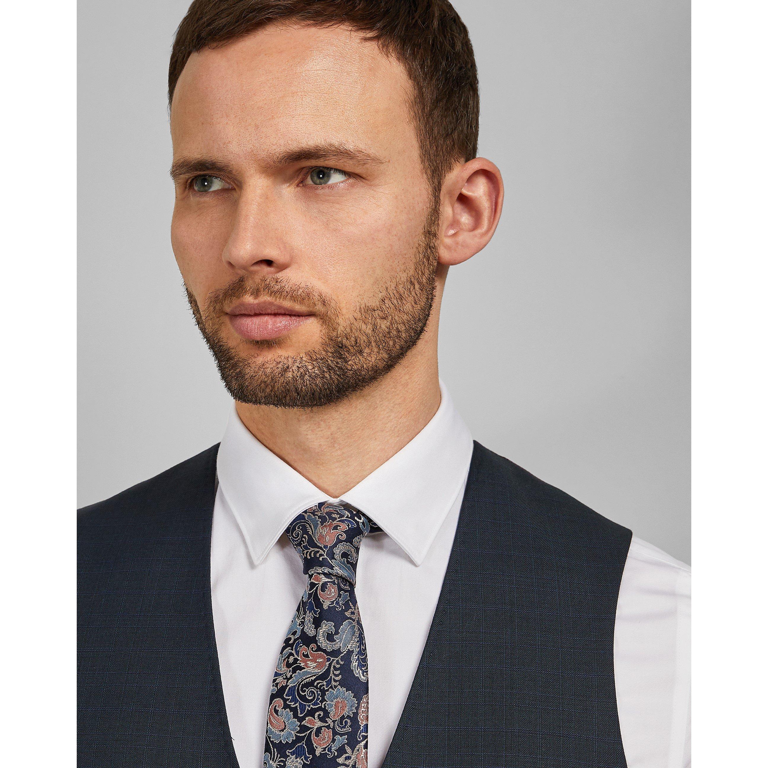 Dark Red - Ted Baker - Butter Double Breasted Waistcoat - 2